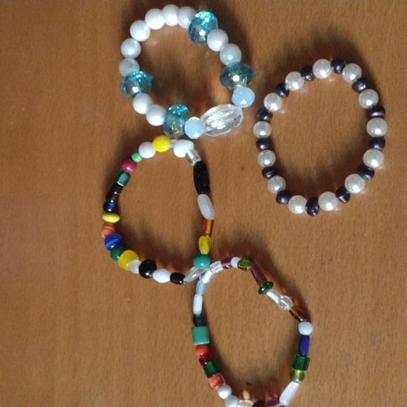 Handmade Gem Bracelet Lot - Picture 1 of 3